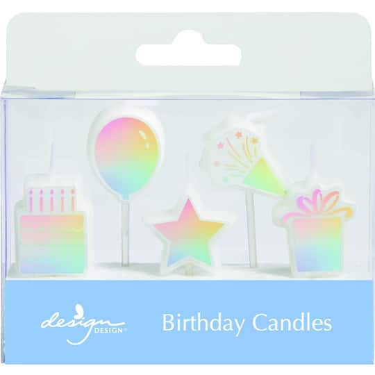 Design Design Spectrum Specialty Birthday Candles Set